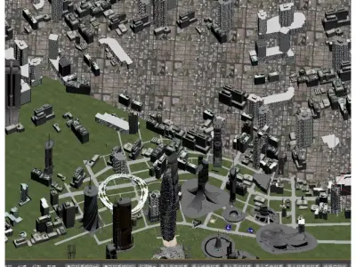 Future Sci Fi City 3D model
