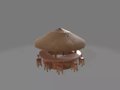 Tiki bar 3D print model