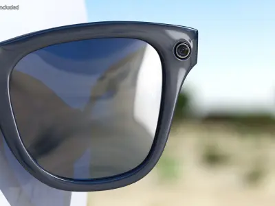 Ray Ban Stories Wayfarer Smart Glasses Dark Blue Classic 3D model