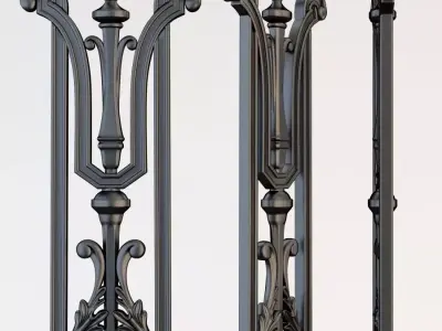 Iron Baluster 3D model