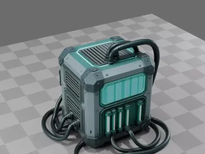 Cyberpunk Street Generator 3D model