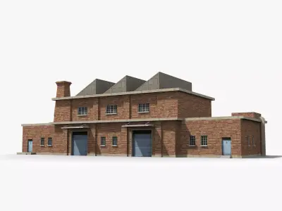 Factory xx19 Low-poly 3D model