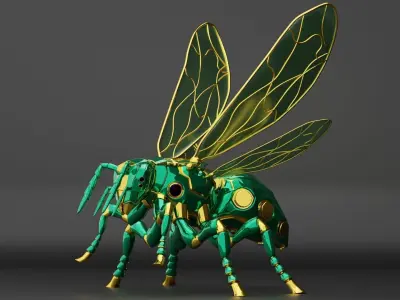 Robot wasp 3D model
