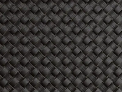 Natural Light Woven Rattan PBR Seamless Texture