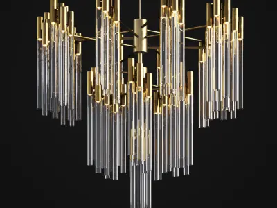 Burj Chandelier Luxxu 3D model