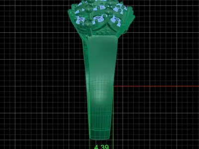 Jewelry ring 150 3D print model