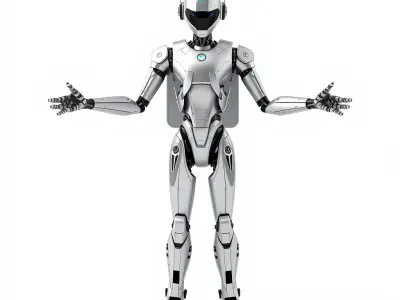 RiggedFuturistic Android Warrior D Model  Fully Rigged and Te... Low-poly 3D model