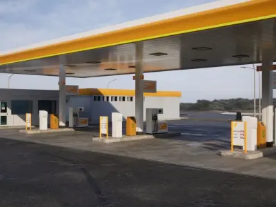 Gas Station - Unreal project 3D model