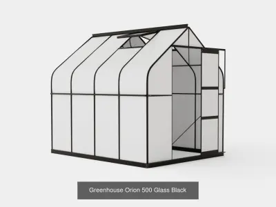 Collection of Greenhouse - 4 Models 3D Model Pack