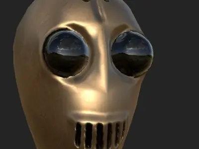 old timey robot Low-poly 3D model