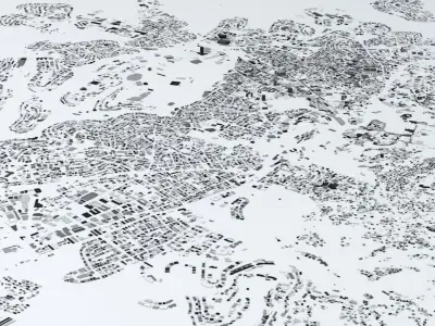 Jerusalem Streets and Buildings 3D model