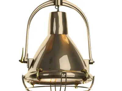 PENDANT COLLECTION 2 industrial light with frosted glass 3D model