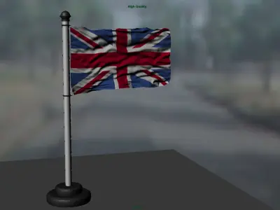 United Kingdom flag 3D model