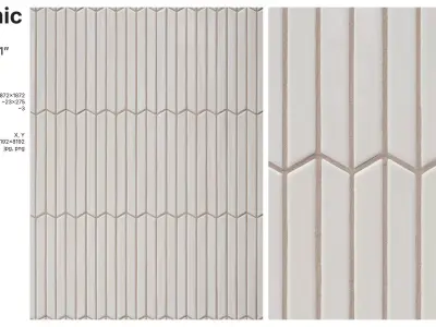 Mini Chevron Tile in Vertical Layout Texture