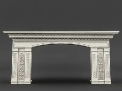 mosque entrance 02 3D model