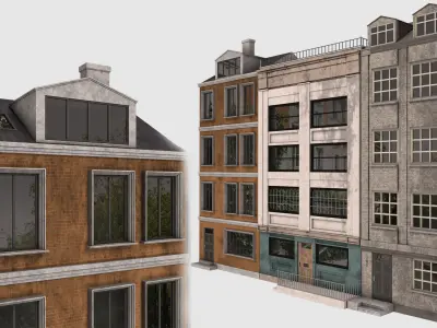 Classic European House 3D model