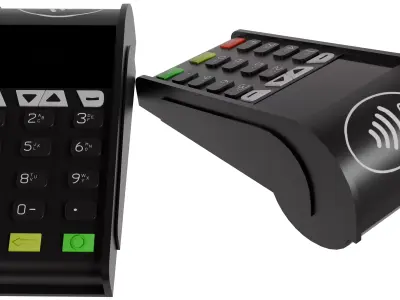 Pos Terminal Low-poly 3D model