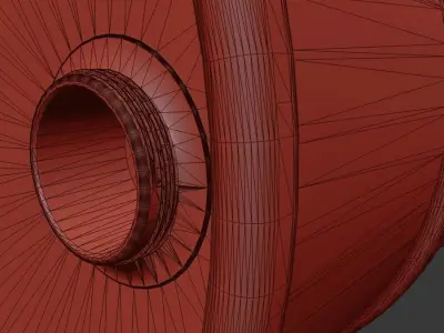 Green Oil Barrel 3D model