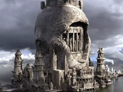 Olmec Ancient City extended 2 3D model