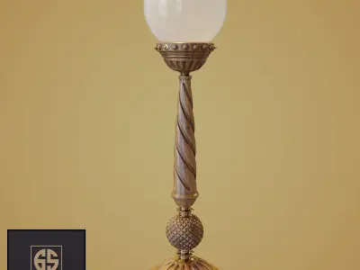 Retro Lamp 3D model