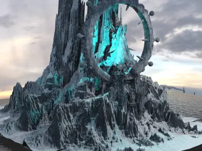 Mount Olympus Ruins 3D 3D model