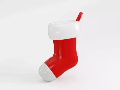 Christmas Socks Free low-poly 3D model