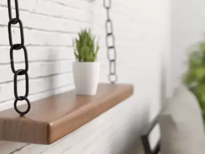 Garden furniture set outside furnish Low-poly 3D model