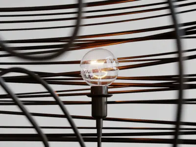 Spiral Nest Chandelier By Ridgely Studio Works 3D model