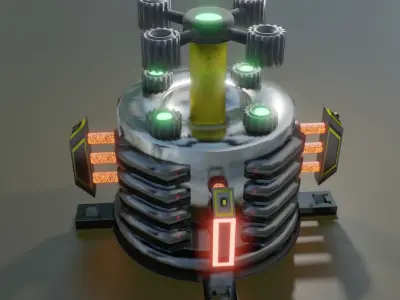 Sci fi bomb Low-poly 3D model