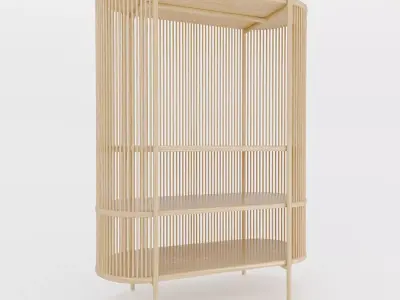 Bastone Sideboard And Cabinet Without Doors 3D Model Pack
