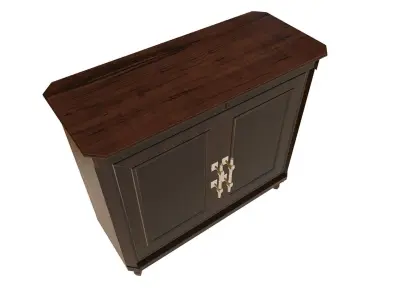 Floor Cupboard Low-poly 3D model