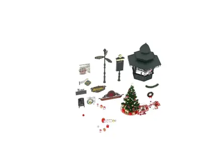 City Street Props Pack Item Pack Low-poly 3D model