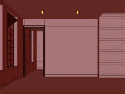 Empty interior 3D model