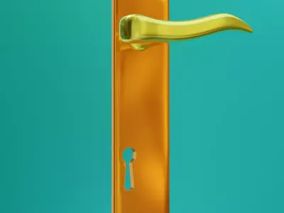 Door Knob Low-poly 3D model buy