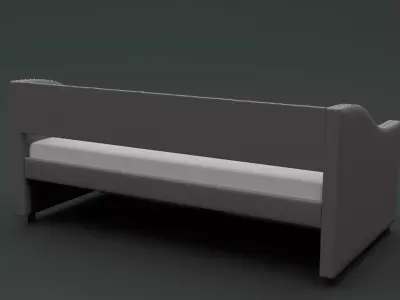 Modern LivingRoom Sofa Low-poly 3D model