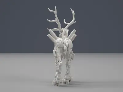 The Stag Sci-fi 3D print model