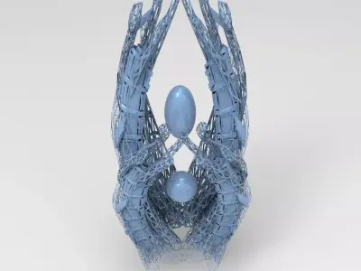 Sci fi eclipse monolith Boss Tower 3D model