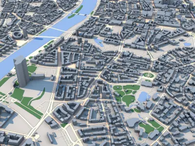 Frankfurt City Germany 3D model