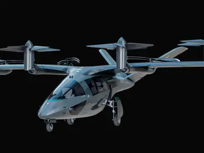  VX4 Electric Aircraft - Vertical Aerospace PBR 