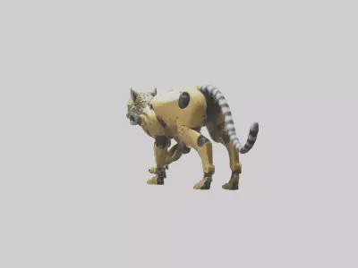 Robot version of a robot cheetah model 3D model