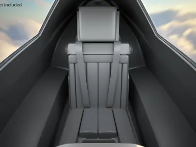  Supersonic Reconnaissance Jet with Mounted Drone In Flight 