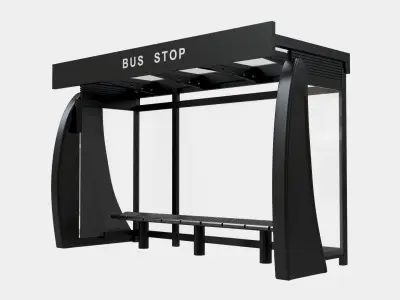 Bus Stop 3D model