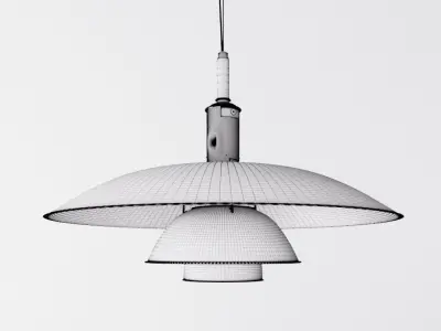 Poul Henningsen Copper Pendant 3D model