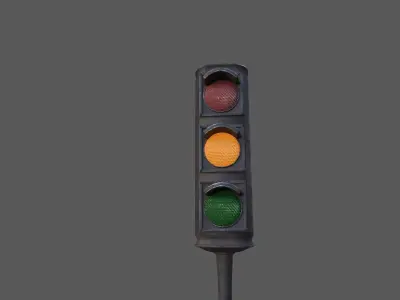 Urban Traffic Light Pack  Low-poly 3D model