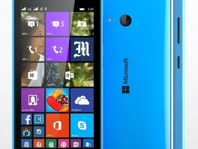  Microsoft Lumia 540 Blue 3D model