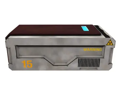 Sci Fi Box Low-poly 3D model