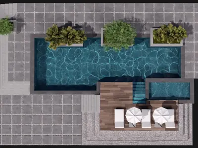 SWIMMING POOL NO76 A 3D model