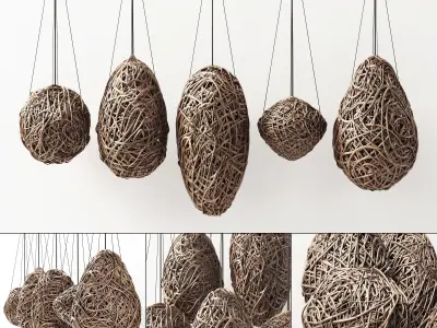 Branch decor lamp egg n1 3D model
