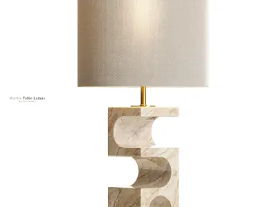 Boveda Stone Table Lamp 3D model