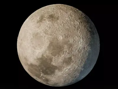 Moon 3D Photorealistic  Low-poly 3D model